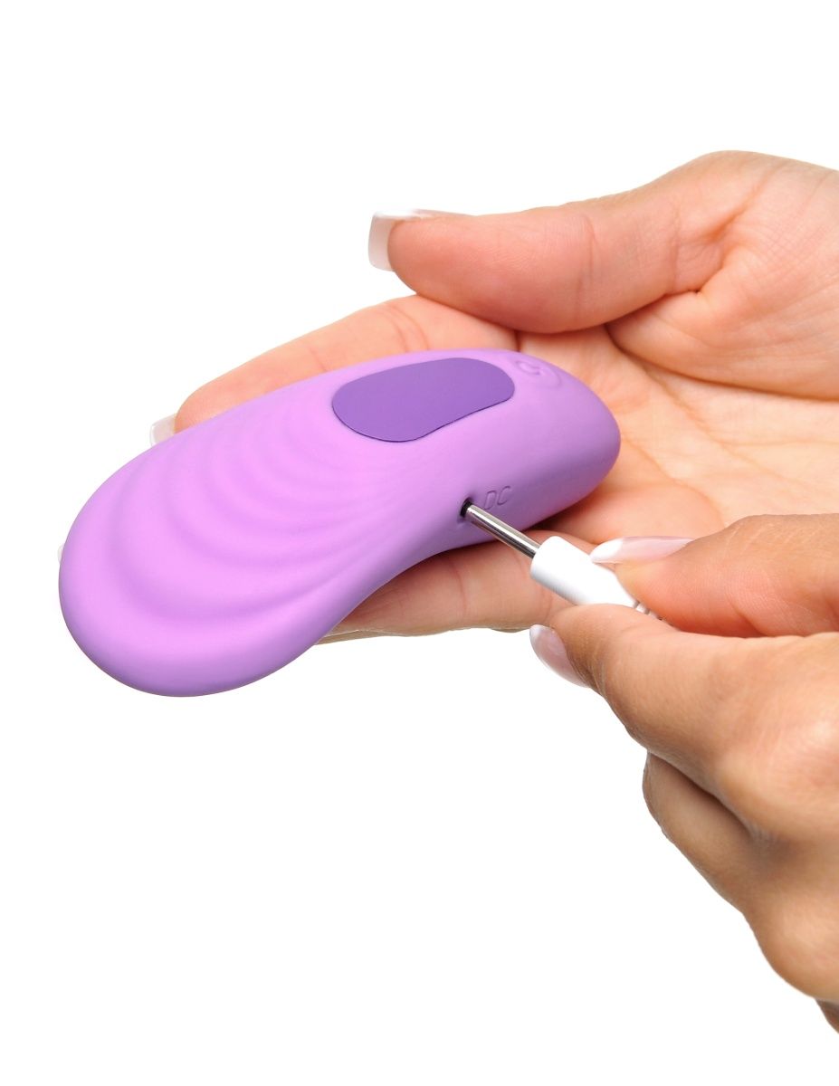 Фиолетовый компактный вибростимулятор Remote Silicone Please-Her