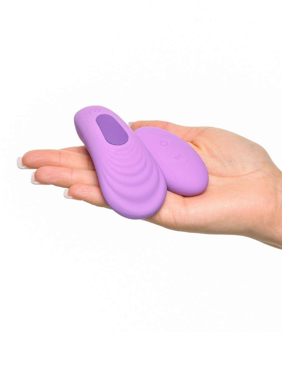 Фиолетовый компактный вибростимулятор Remote Silicone Please-Her