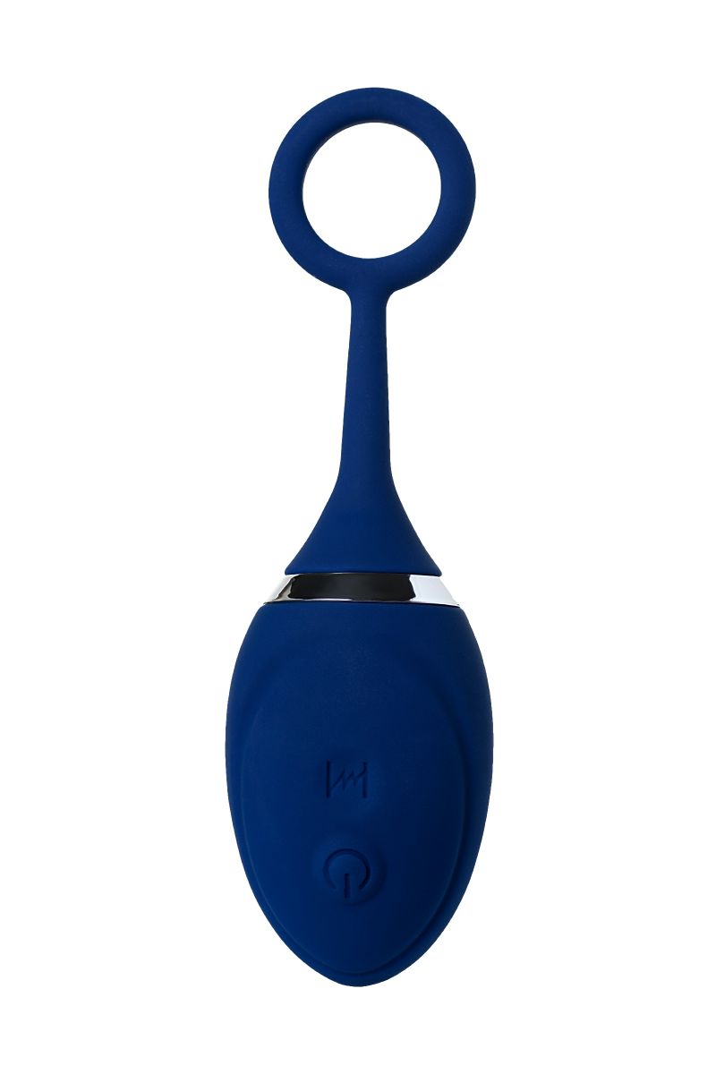 Синяя анальная вибровтулка O Play Unico с пультом ДУ - 13,5 см.
