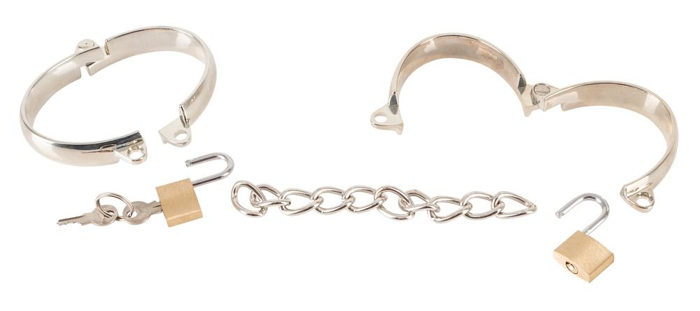 Металлические наручники Metal Handcuffs с замочками
